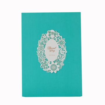 Cartes d&#39;invitation faites sur commande de mariage de papier de couleur